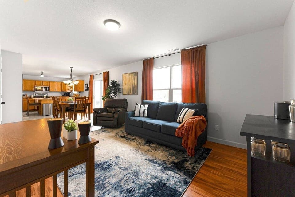 Comfortable seating with Smart TV