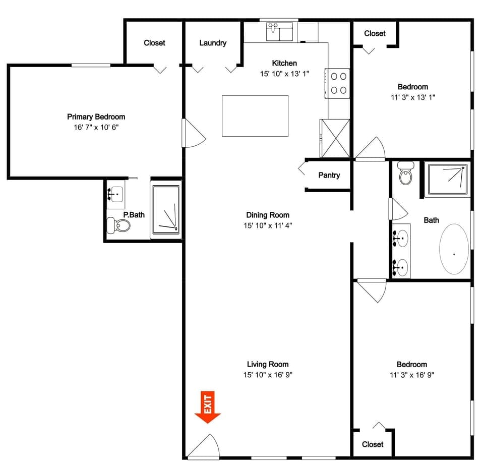 Salt & Sea B: Floor Plan
