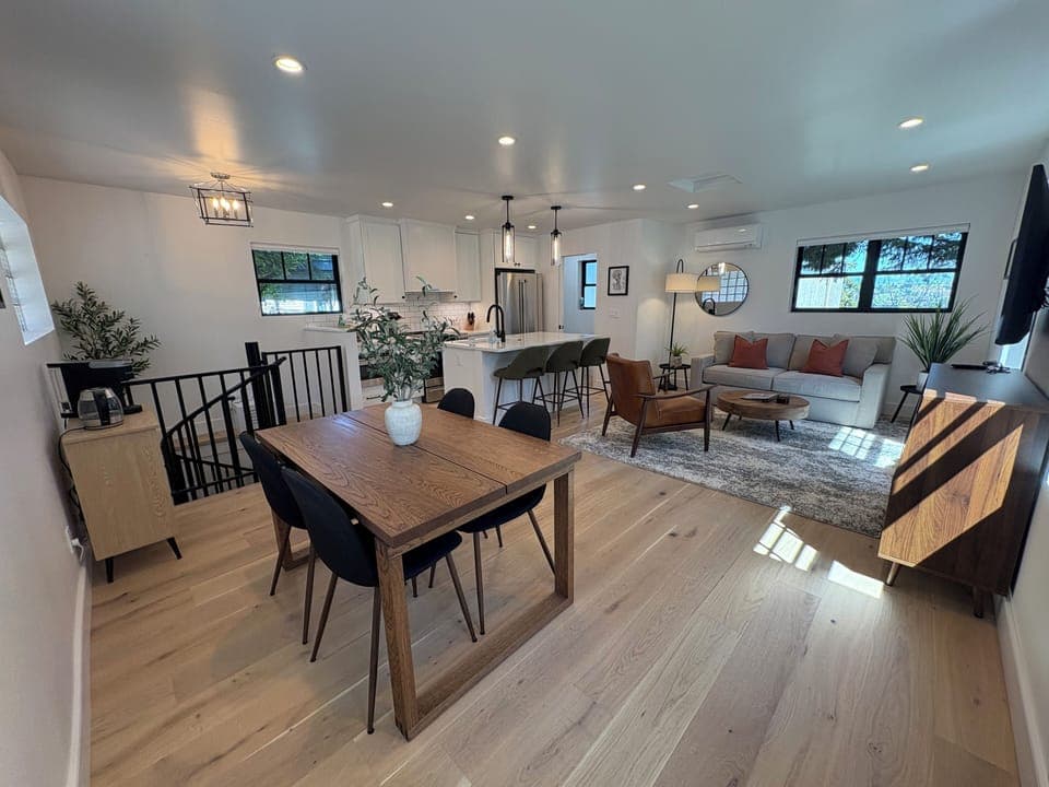 Open concept main level living area