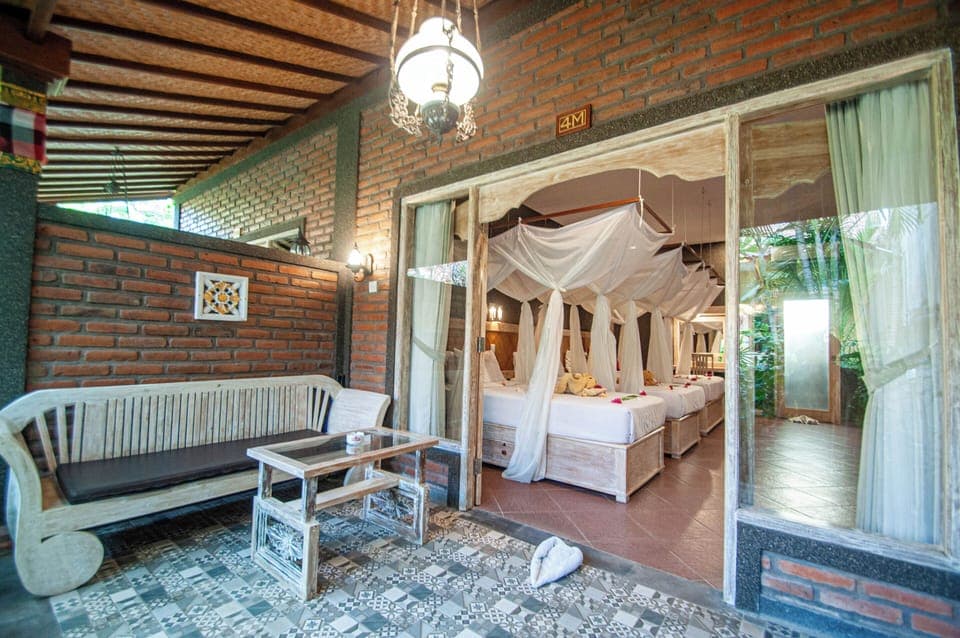 Deluxe Room, Multiple Beds, Balcony, Garden View | Terrace/patio