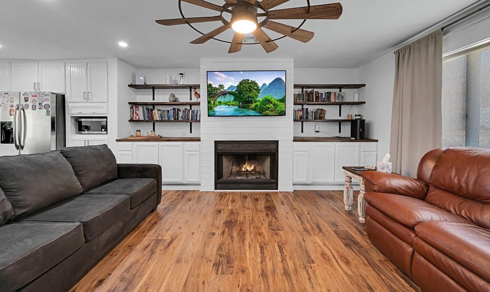 Perfect spot to watch the big game or to binge your favorite show!