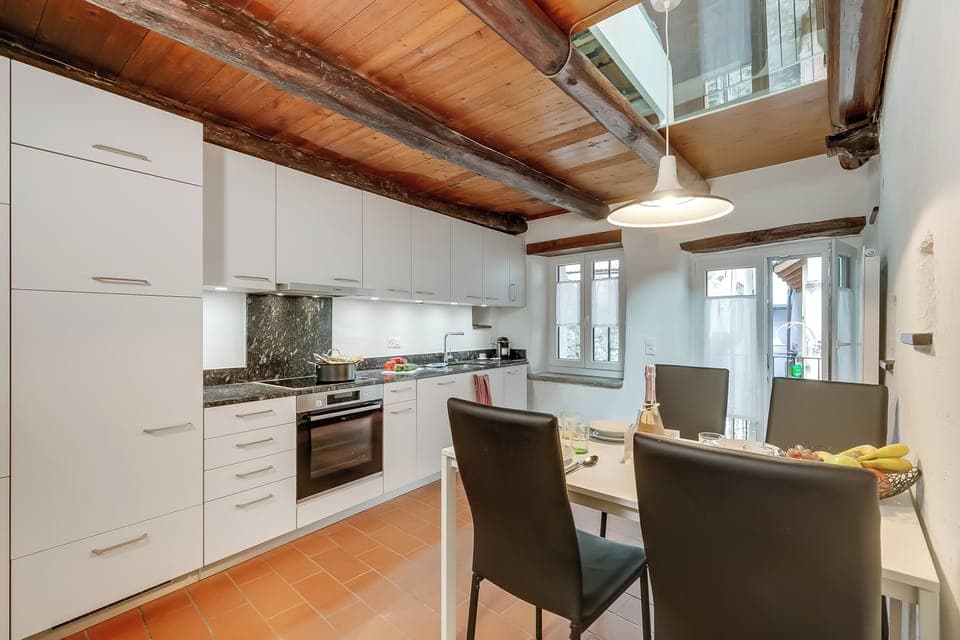 Kitchen and dining area