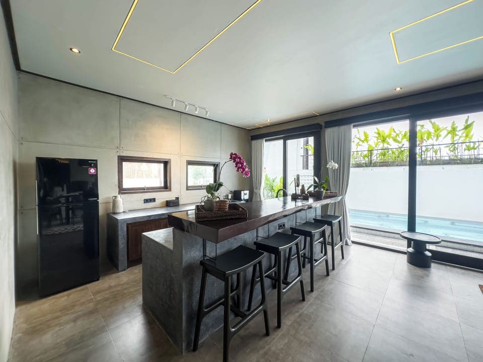 Villa, 2 Bedrooms, Pool View | Private kitchen | Fridge, stovetop, cookware/dishes/utensils