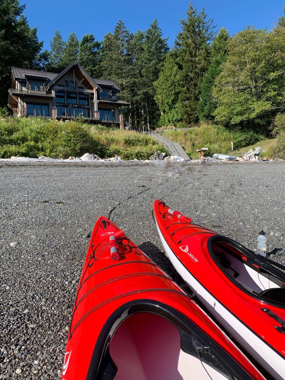 Complimentary use of kayaks & personal flotation devices