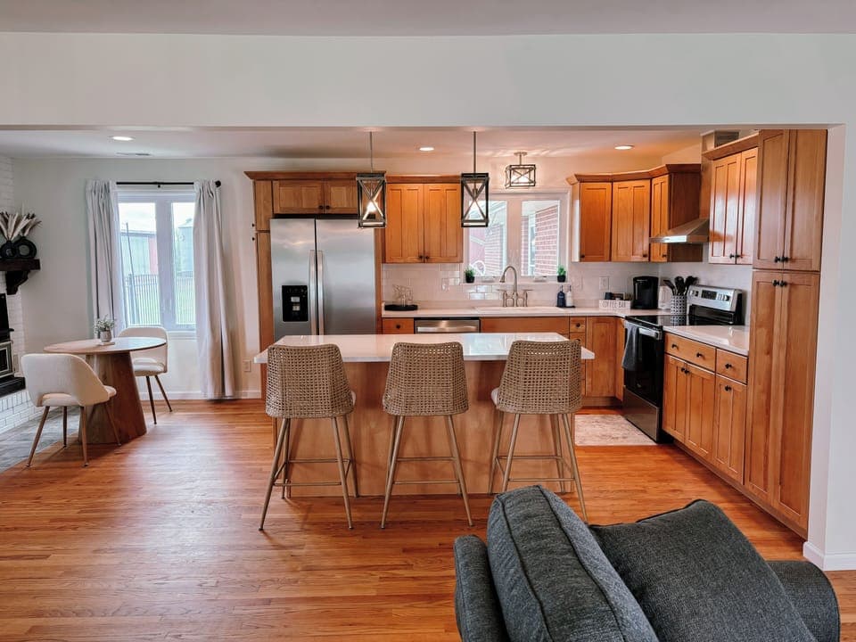 Open Concept Kitchen with Island