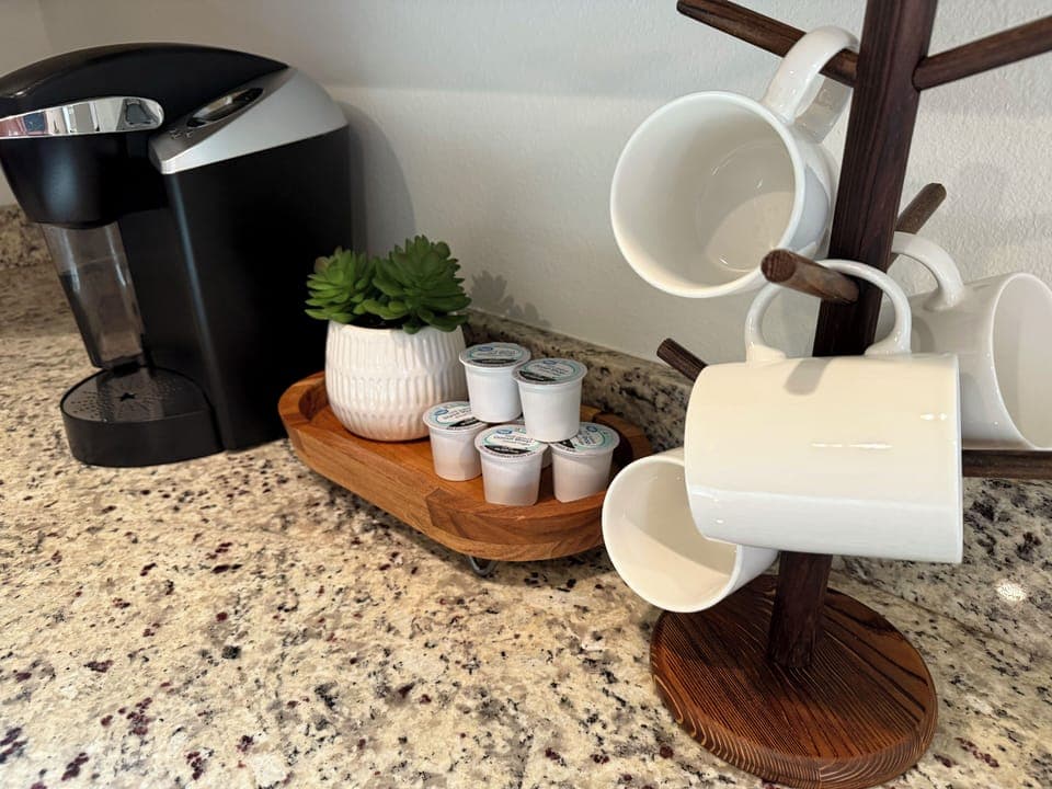 Coffee station-Keurig as well as drip coffee makers. 