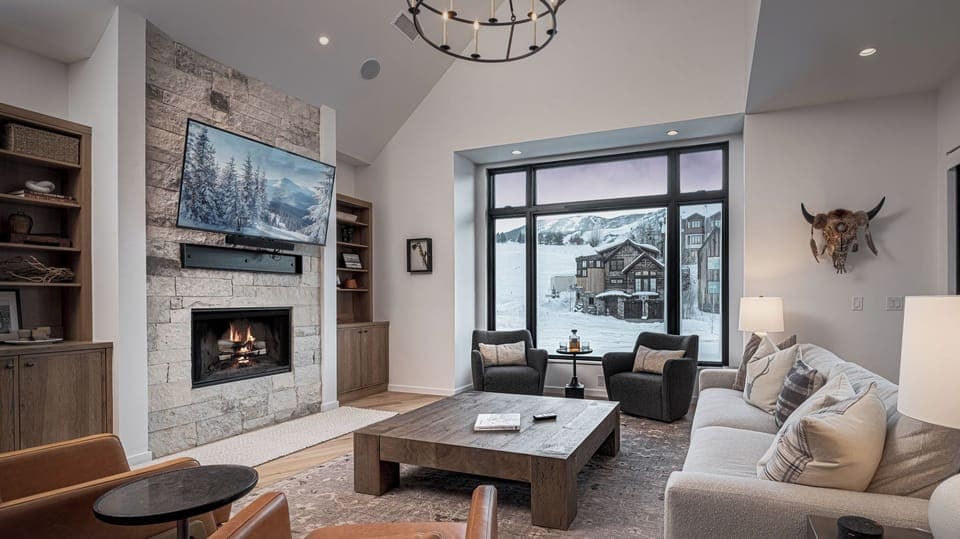 Spacious living room