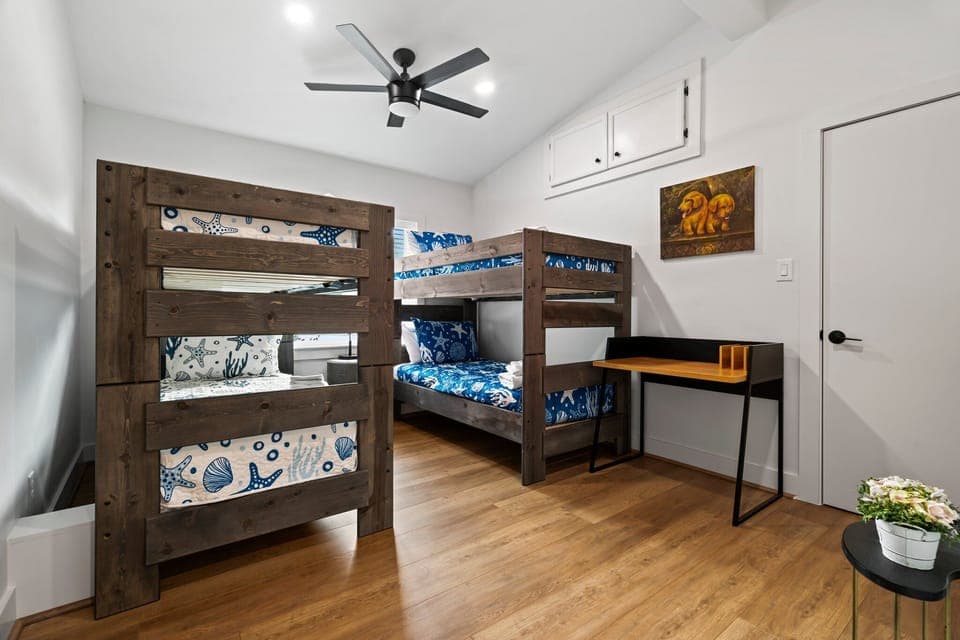 Located near the kitchen, and the laundry, this room also has an ensuite bathroom.