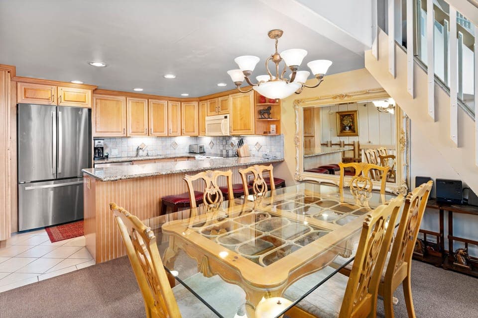 Dining table with chairs for 6 people
