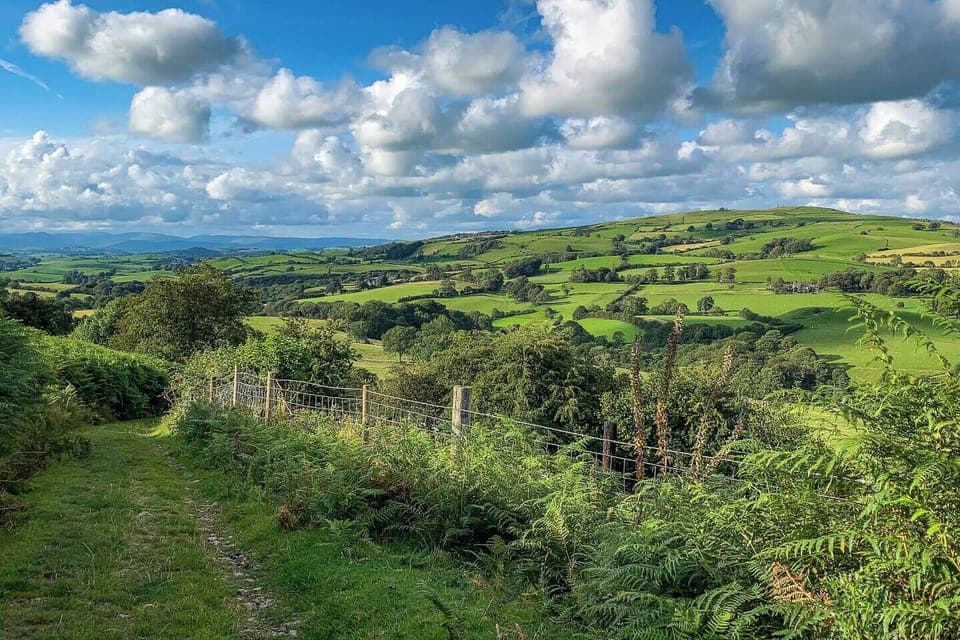 Looking towards the farm from a walk on Farleton Knott.