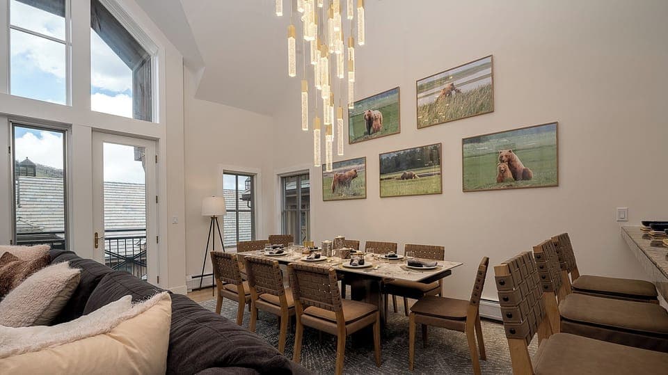 Dining Table, Main Level - Under grand chandelier