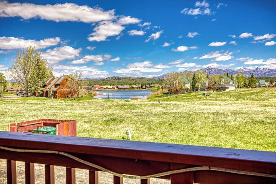 Beautiful Mountain and Lake Views from the townhome