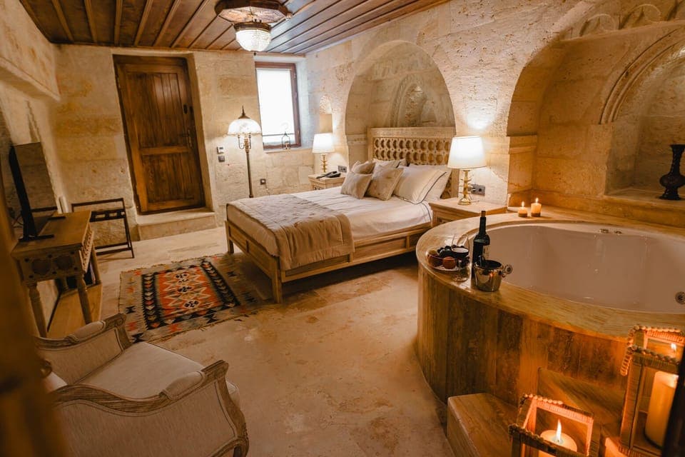 Honeymoon Double Room, Garden View | Premium bedding, in-room safe, laptop workspace, free WiFi