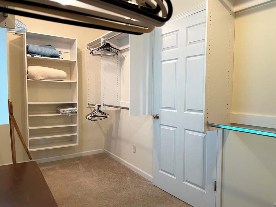 Master Bedroom walk-in closet - full length mirror