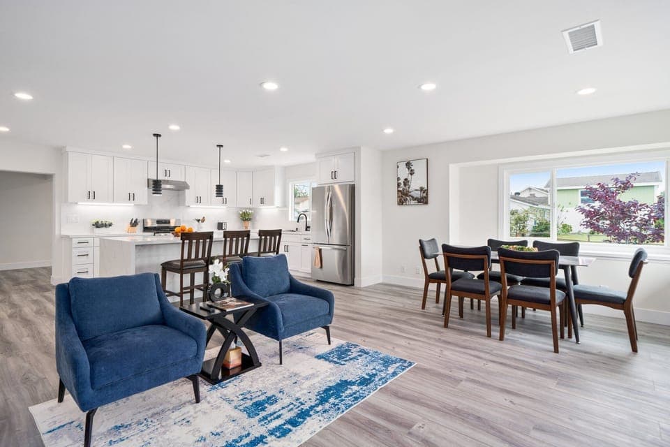 Open floor plan makes staying connected easy and enjoyable.