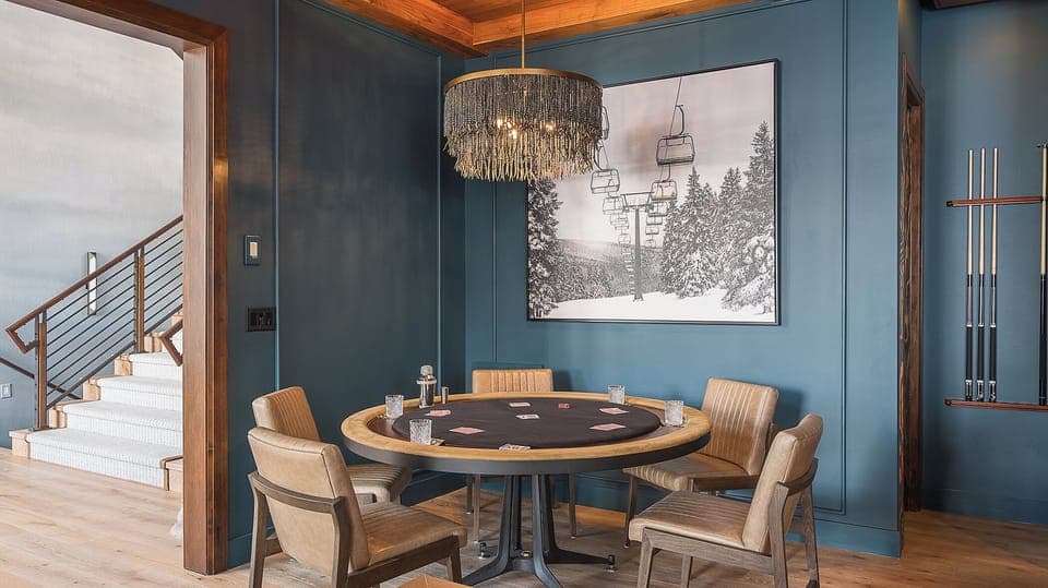 Entertainment Room, Main Level - Poker table