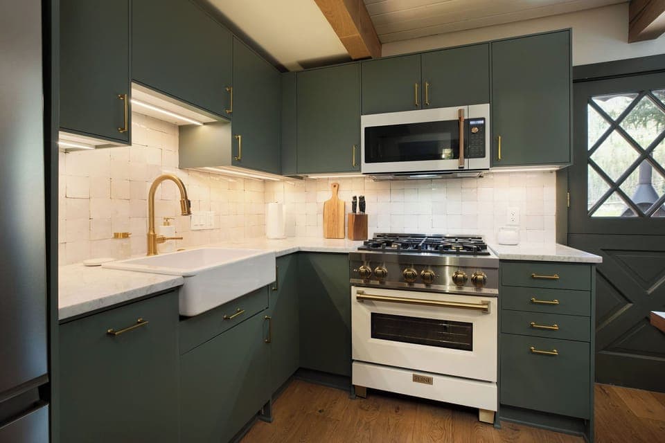 Whip up your favorite meals in this beautifully designed kitchen