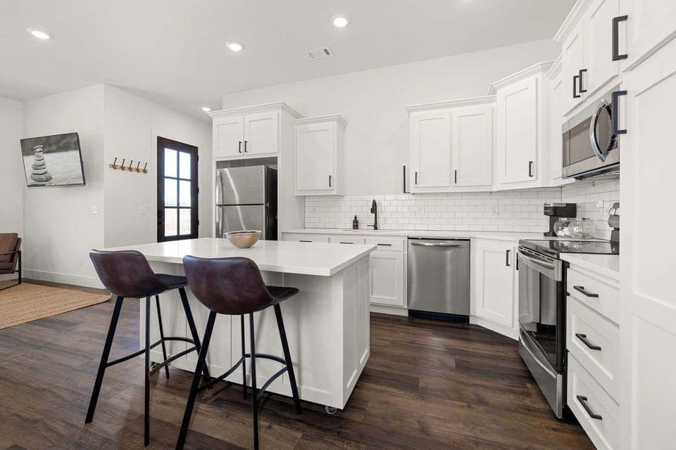 Our fully stocked kitchen!