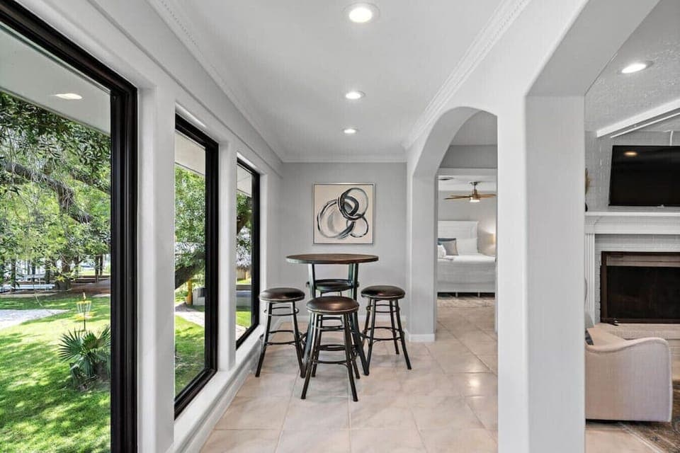 Perfect spot to watch the view from the outside