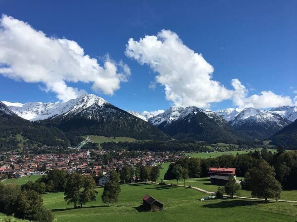 Oberstdorf with a mountain backdrop
