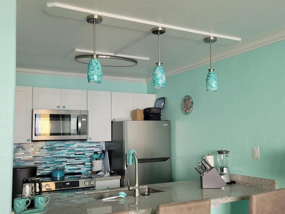 Beautiful Kitchen with Bar Stools