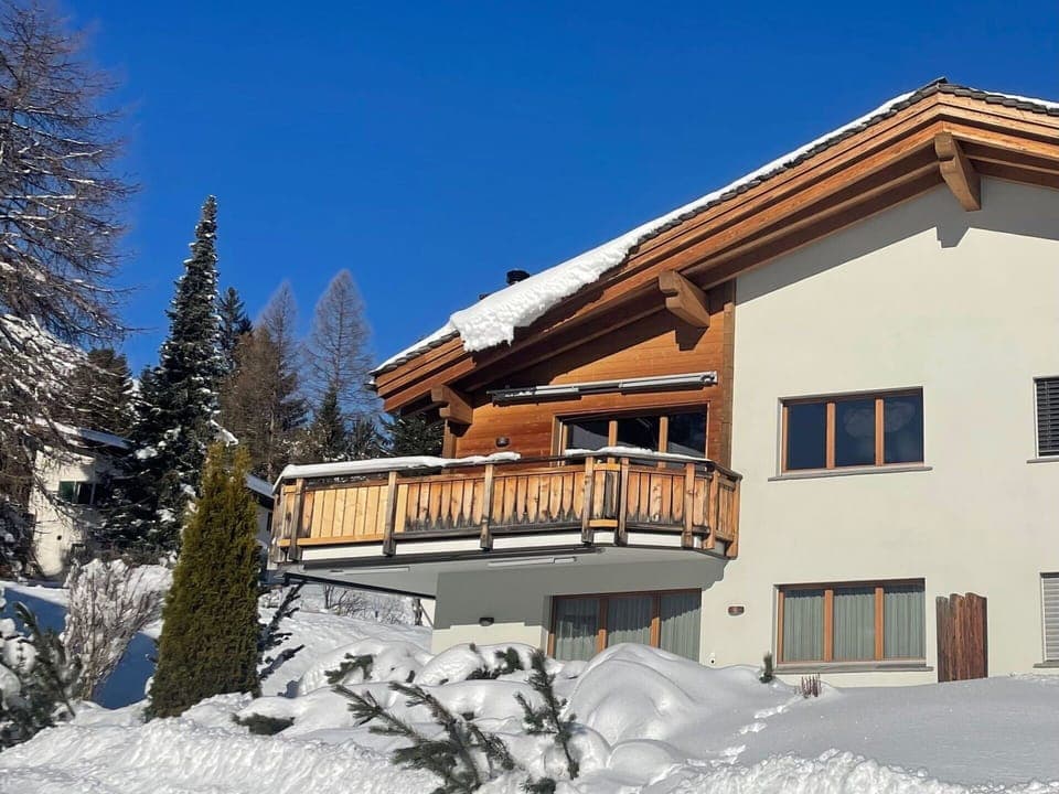 House, Home, Snow, Winter, Cottage, Freezing, Larch, Alps, Balcony