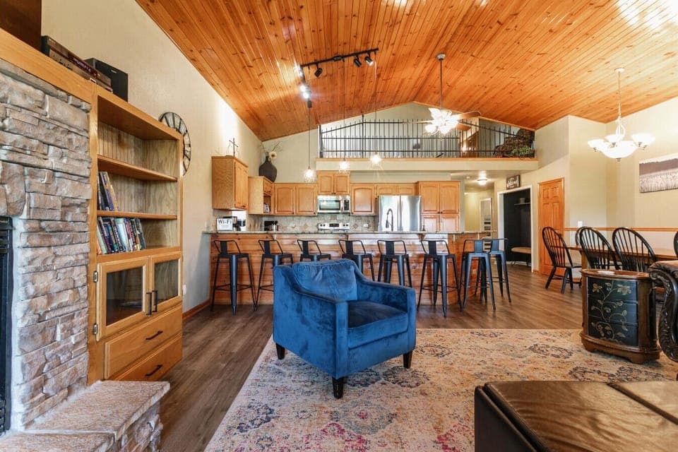 Open Kitchen and plenty of seating for late-night group hangouts.