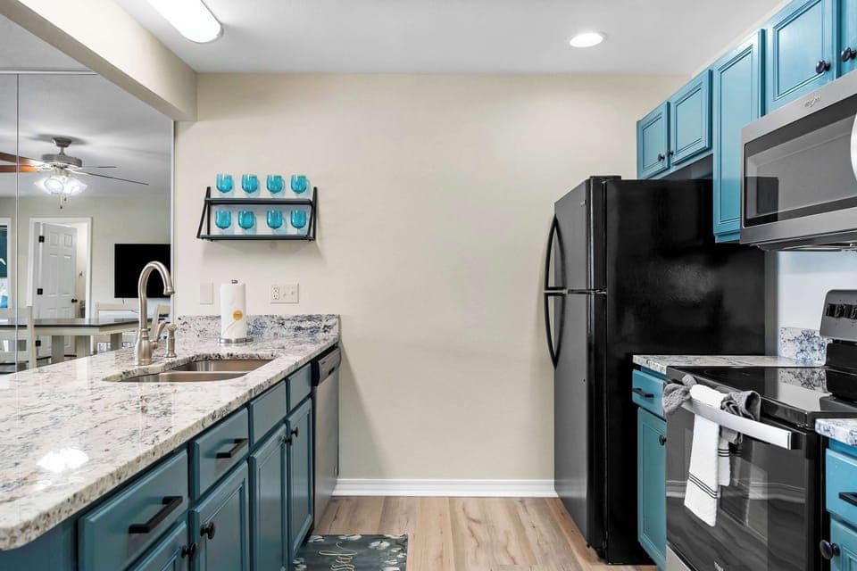 Prepare your favorite meals in the full kitchen