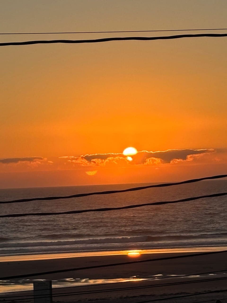 Sunset view from front deck