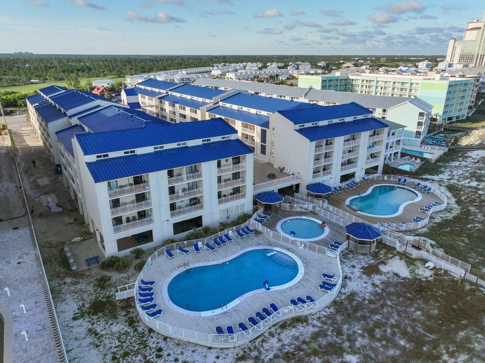Property facing the beach