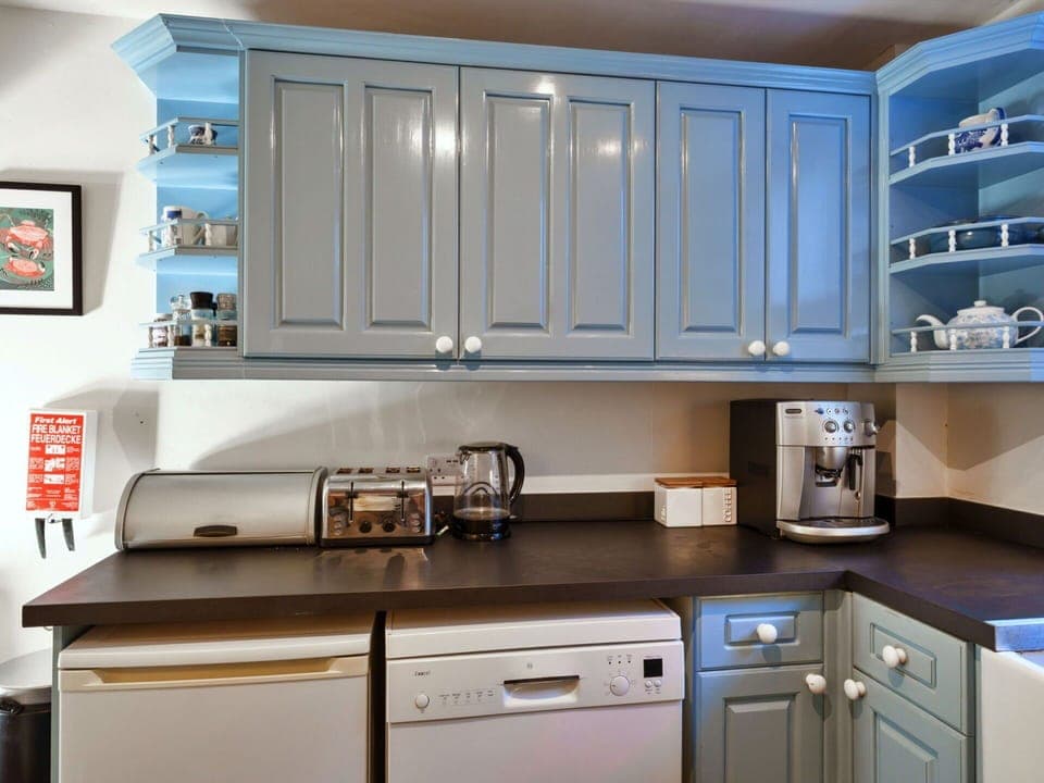 Cabinetry, Kitchen Appliance, Kitchen, Countertop, Interior Design, Furniture, Major Appliance, Cupboard, Lighting, Home
