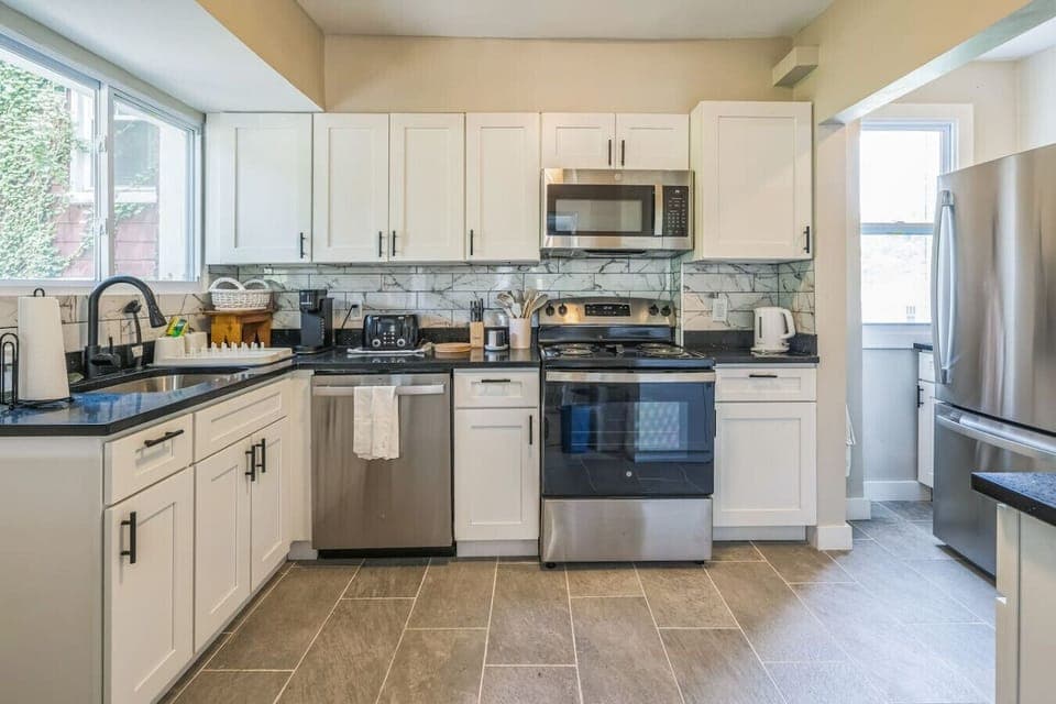 Kitchen fully equipped with essentials