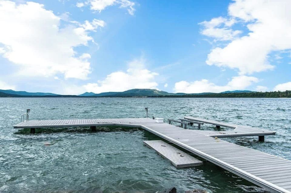 Private Dock with boat lift