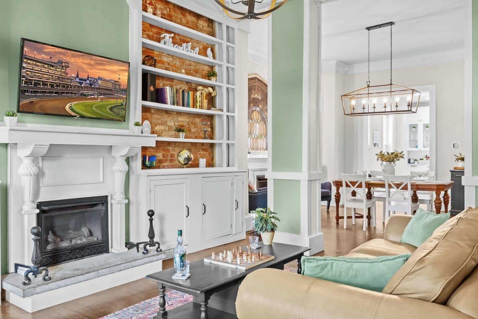 Living Room: Beyond a stay, it's an experience. Our beautifully appointed living area offers charm and comfort.