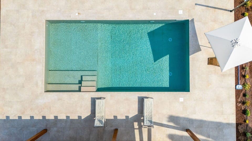 Blue, Swimming Pool, Composite Material, Tile
