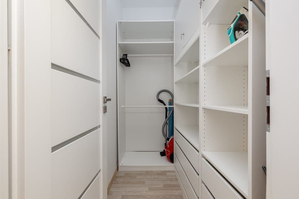Spacious wardrobe with plenty of storage space.  