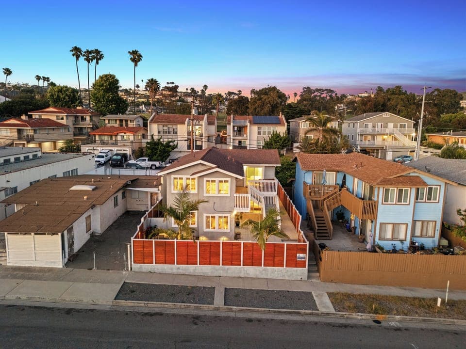 Highlighting privacy fencing and outdoor spaces.