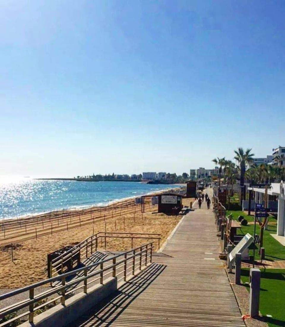 Sun loungers, beach umbrellas