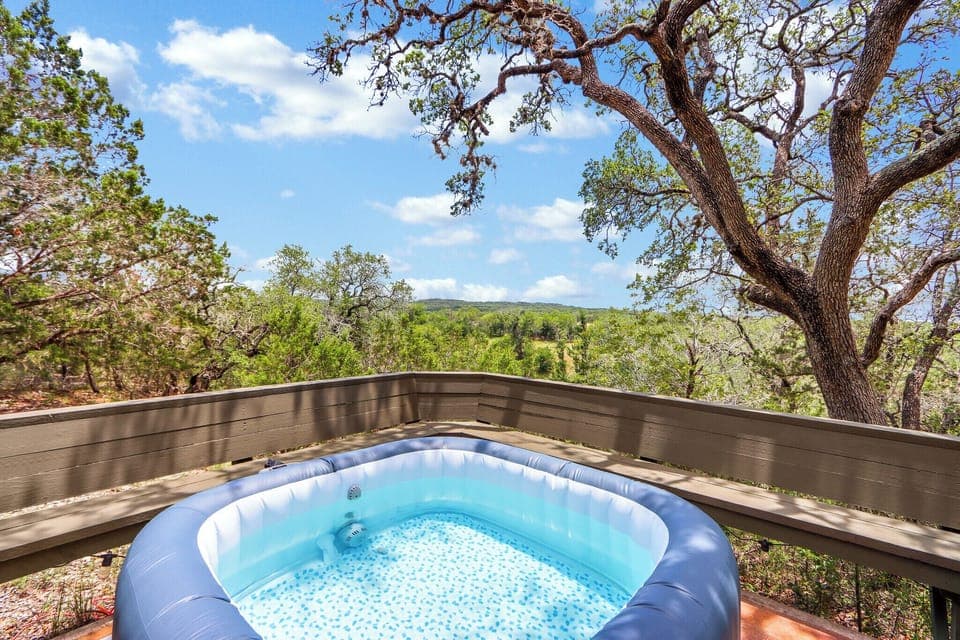 Hot tub with endless views