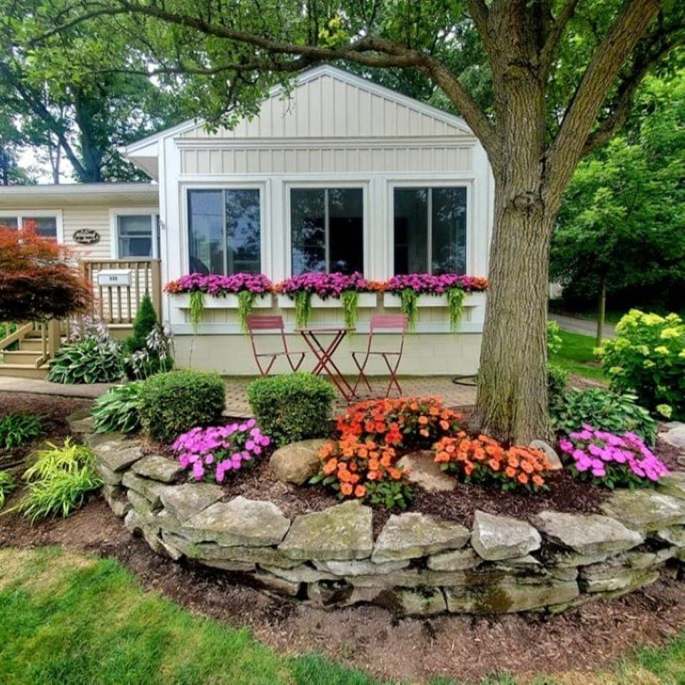 Front of Almond Joy - view of sun room