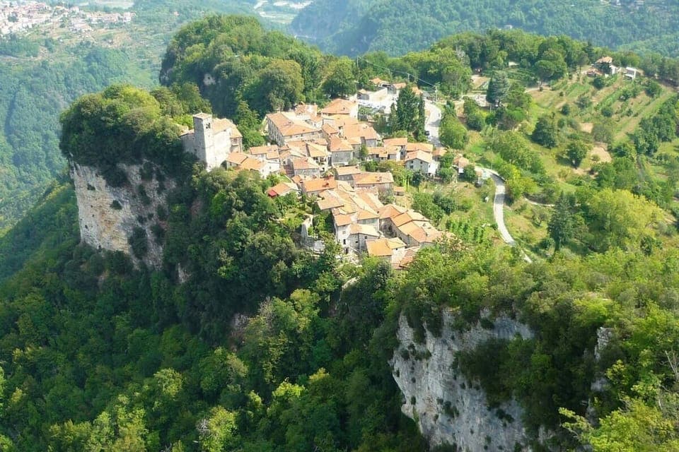 Village of Motrone the Farmhouse is on the top right hand side