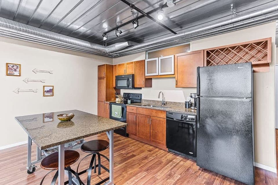Seating for two at the kitchen island