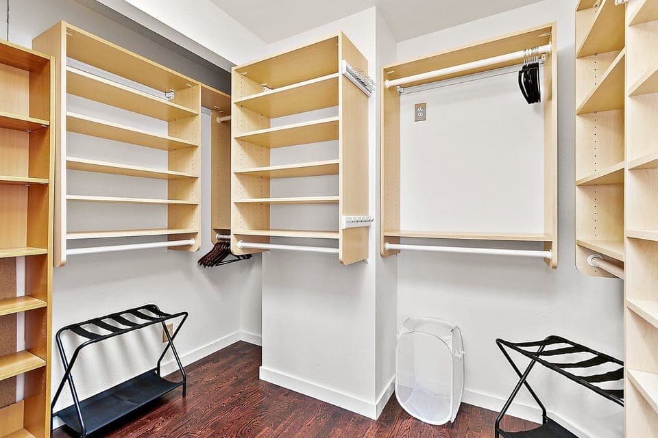 Walk-in closet in the Master