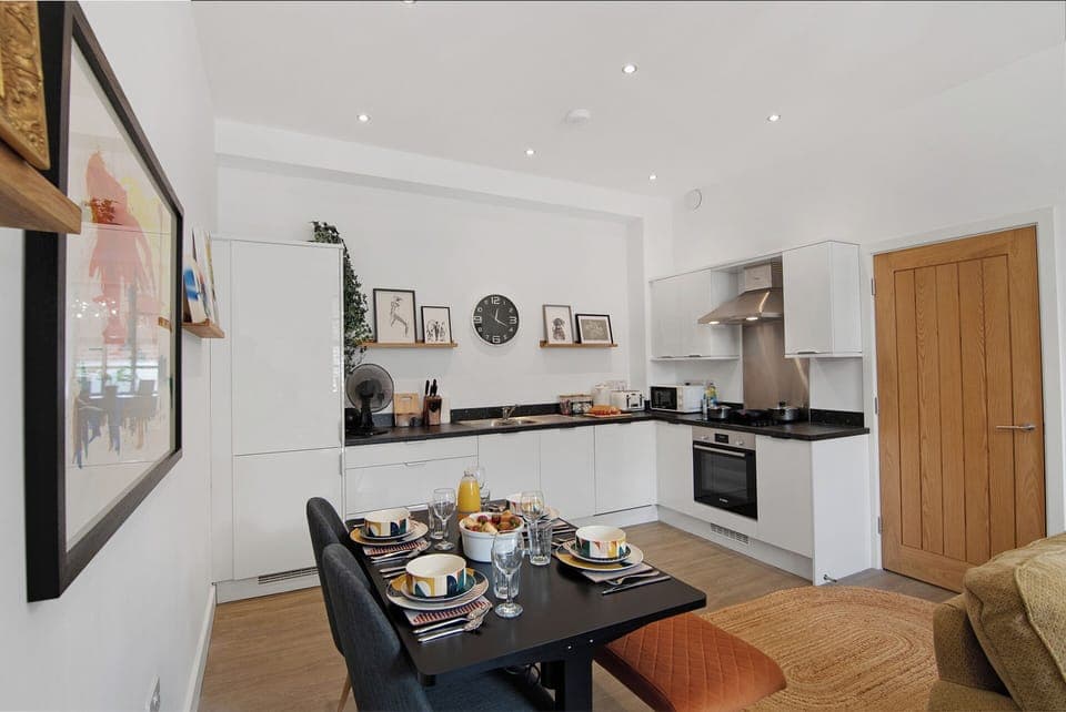 Easy to cook and eat in our fully equipped kitchen dining space