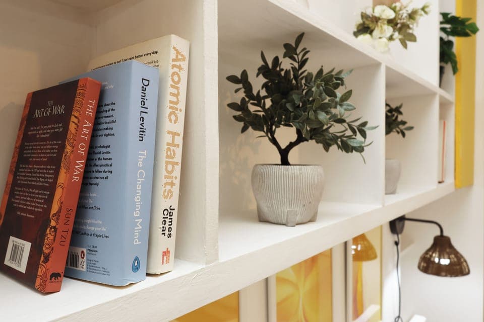 Desk, laptop workspace, soundproofing, iron/ironing board