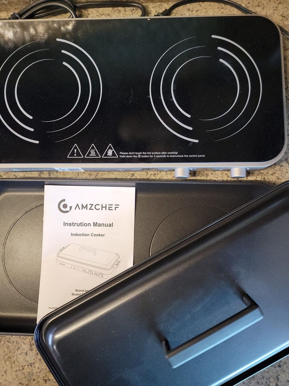 Induction cooktops + griddle plate and cover