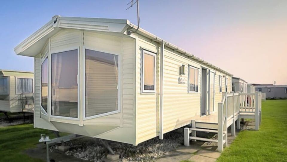 This is the mobile home but I now have updated it with a terrace so I will shortly be uploading what the outside of it looks like.