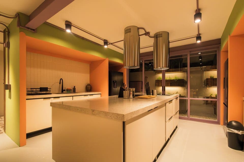 Shared fridge, microwave