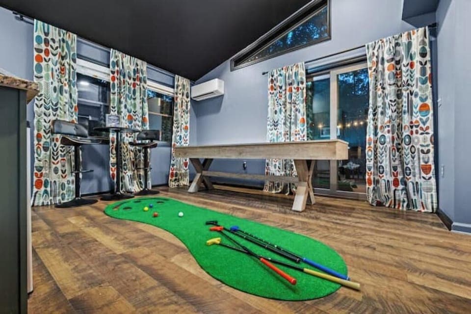 Head to the game nook for a round of indoor mini golf 
