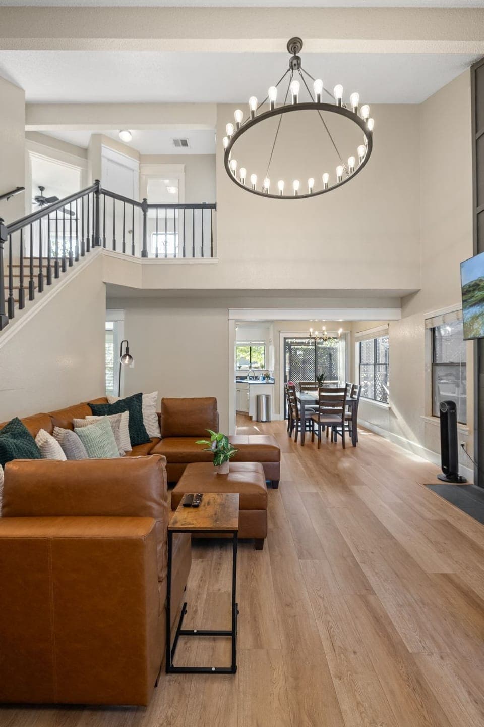 sofa bed convertible to king bed, Massage chair, 65TV adjustable height